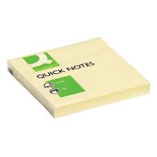 Haftnotizblock 76x76mm gelb Q-CONNECT KF10502 100Bl