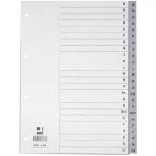 Register Plastik A4 A-Z Q-CONNECT KF01818