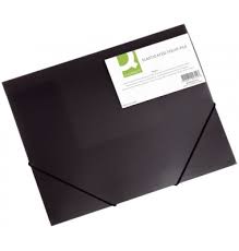 Gummizugmappe A4 schwarz Q-CONNECT KF02314