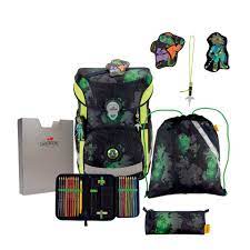 DERDIEDAS Schulranzen Set ErgoFlex Easy Funny Fighter