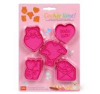 Legami 5 Förmchen Kekse Ausstechformen pink Love Liebe