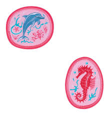 DerDieDas Wechselbuttons, 2tlg. Coral Reef D841100120600