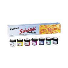 Schulmalfarbe 18ml  7Farben LACUFA K108007 Grundsortiment