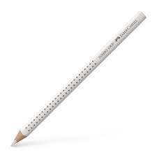 Farbstift Jumbo Grip weiß FABER CASTELL 110901