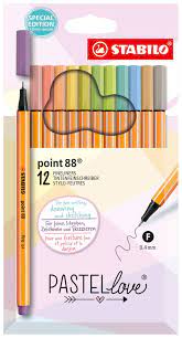 Feinelineretui 12ST Point88 STABILO 8812-7-7 Pastellove