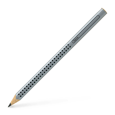 Bleistift Jumbo Grip B silber FABER CASTELL 111900