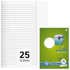Heft LIN25 A4 16 Blatt 9mm lin STAUFEN PREMIO 040782025 mit R