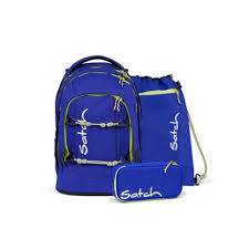 Satch Schulrucksack Pack Special Edition Blue Climber Set mit Sportbeutel und Schlamperetui