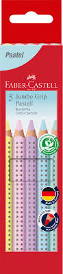 Farbstiftetui 5ST Jumbo Grip P FABER CASTELL 110991