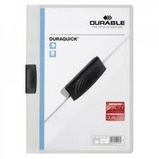 Klemmmappe Duraquick A4 weiß DURABLE 2270 02 Plastik 20BL