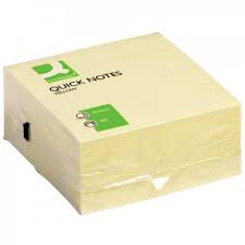 Haftnotizblock 76x76mm gelb Q-CONNECT KF01346 400BL