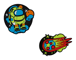 DerDieDas Wechselbuttons, 2tlg. Neon Crazy D841100101187 zy D841100101187