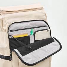 Ecoto Rucksack "Tall41", Creme-Beige 00214763